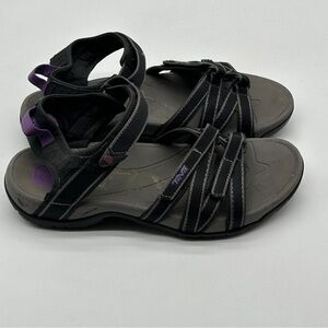 Teva Tirra SN 4266 Black‎ and Purple Hiking Outdoor Sandals Women's Size 9